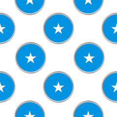 Seamless pattern from the circles with flag of Somalia.
