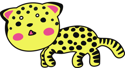 Unique Spotted Cat.eps