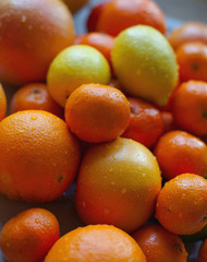 citrus fruits in a kitchen sink