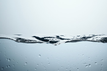 texture with water splash and drops, isolated on white