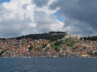 Europe. Mediterranean area. Adriatic sea. Dalmatian riviera near Sibenik city. Yachting cruise in...