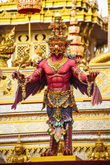 Statues of deities in Hinduism The royal funeral pyre decorated with King Bhumibol Adulyadej.