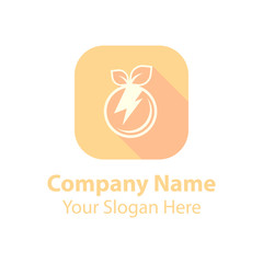Power fruit logo design