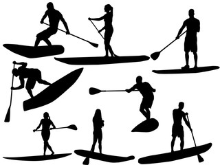 Set of stand-up paddling