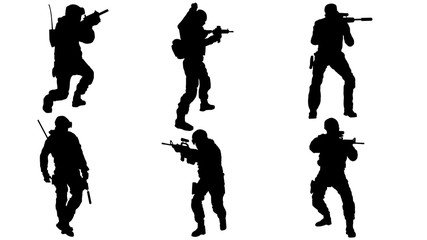 Set of Special Operations silhouette