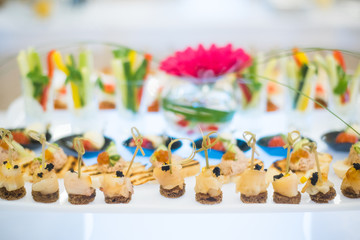 Coffee break prepare for serve guests attending seminar during break time in meeting room