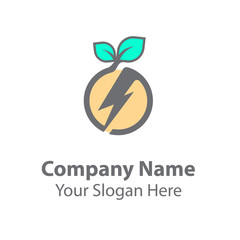 Power fruit logo design