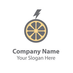 Power fruit logo design