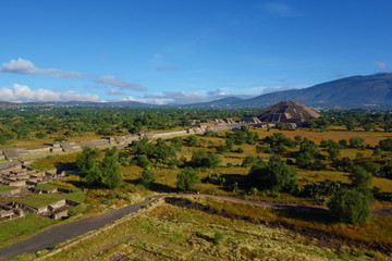 View of Moon Pyramids in ancient city Teotihuacan - Mexico