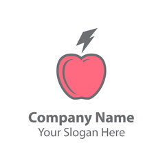 Power fruit logo design