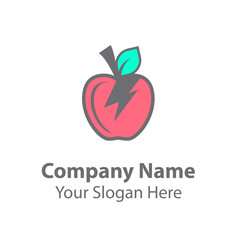 Power fruit logo design