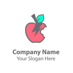 Power fruit logo design