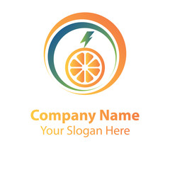 Power fruit logo design