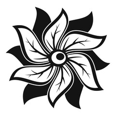 Flower icon, simple style
