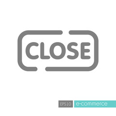 Close sign icon
