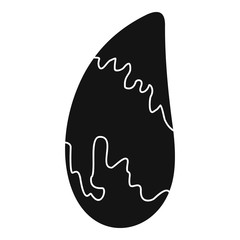 Brazil nut icon, simple style
