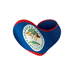 Belize flag, vector illustration