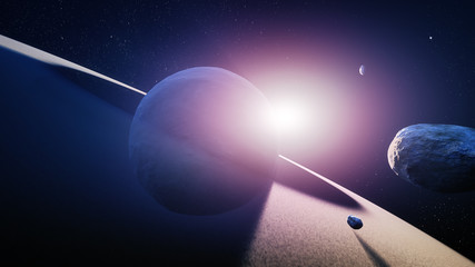 Planet Saturn Sunrise © JohanSwanepoel