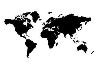 Weltkarte Vektor Kontinent