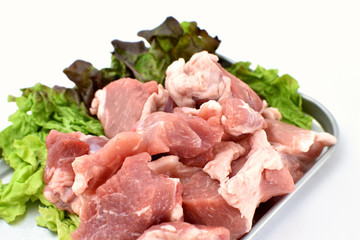 Pork cutlet meat