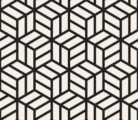 Vector seamless pattern. Modern stylish abstract texture. Repeating geometric tiles