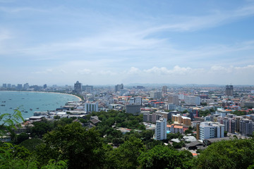 Pataya beach look From view point