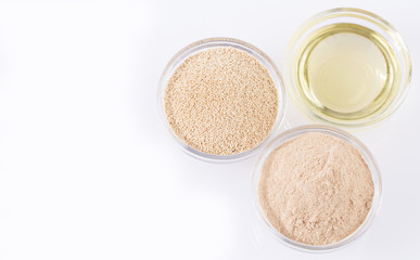 Organic raw amaranth grain, flour and oil - amaranth