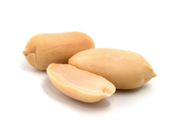 group of peeled peanuts