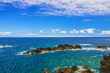 Madeira island sea side, Porto Moniz, Portugal