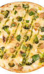 pizza isolated on white