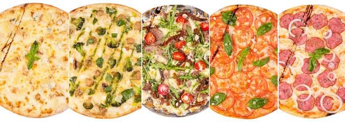 pizza isolated on white