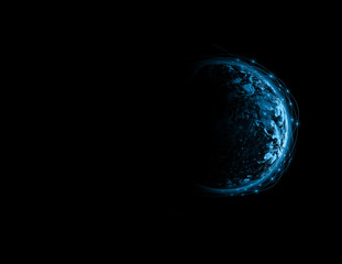 Earth from Space. Best Internet Concept of global business from concepts series. Elements of this image furnished by NASA. 3D illustration