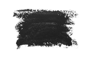 Black ink background painted by brush.