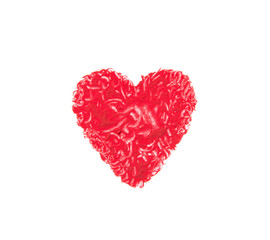 Obraz na płótnie Canvas Watercolor hand painted heart for Valentine day.