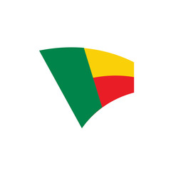 Benin flag, vector illustration