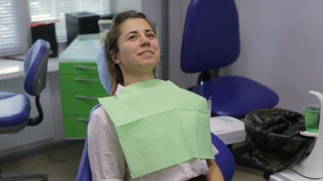 Patient on admission to the dentist