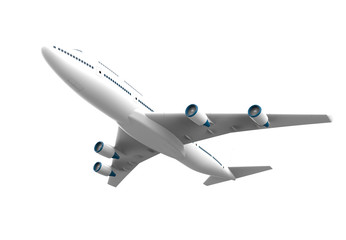 Airplane isolated on a white background