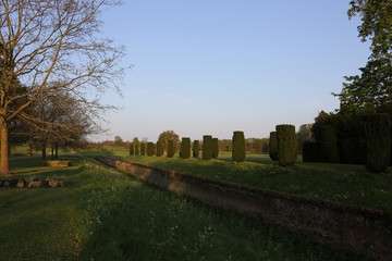 Scenery in the grounds of a stately home in Suffolk, England