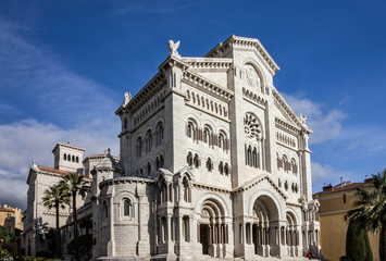 Monaco Cathedral church.