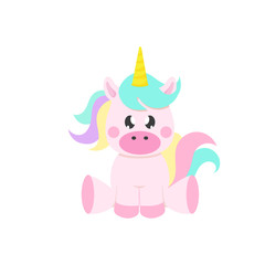 cartoon cute unicorn
