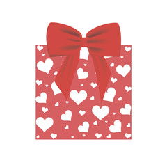 Box. Present. Holiday. Vector illustration.