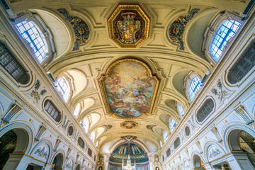 Fototapeta na wymiar Santa Cecilia in Trastevere Church in Rome, Italy.