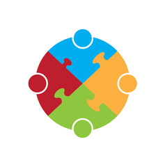 Teamwork concept icon