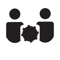 Teamwork concept icon