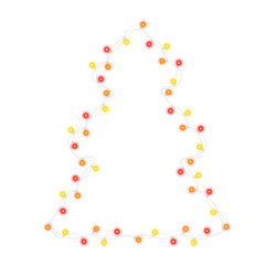 Glowing string light bulb garland