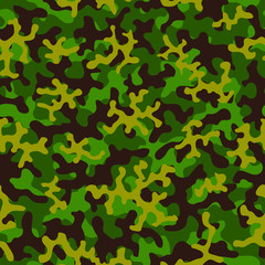 Camouflage pattern. Seamless. Military background. Soldier camouflage. Abstract seamless pattern for army, navy, hunting, fashion cloth textile. Colorful modern soldier style. Vector facric texture.
