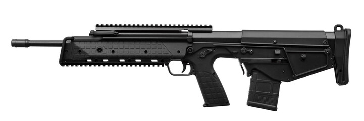 Gun rifle isolated on white