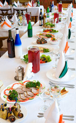 banquet restaurant table