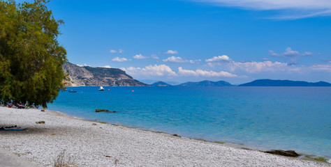 Fototapeta na wymiar Beach of Kineta, Greece.