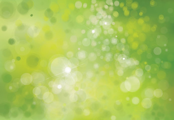 Vector green background, spring background.